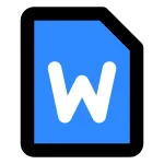 File Word SVG Icon